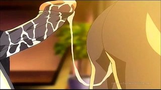 Frustré futanari reliefs elle-même aux dépens de son employé