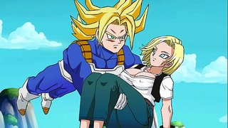 Android-18 knullad av Koffertar